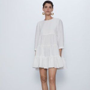 NWOT White Zara Mini Dress